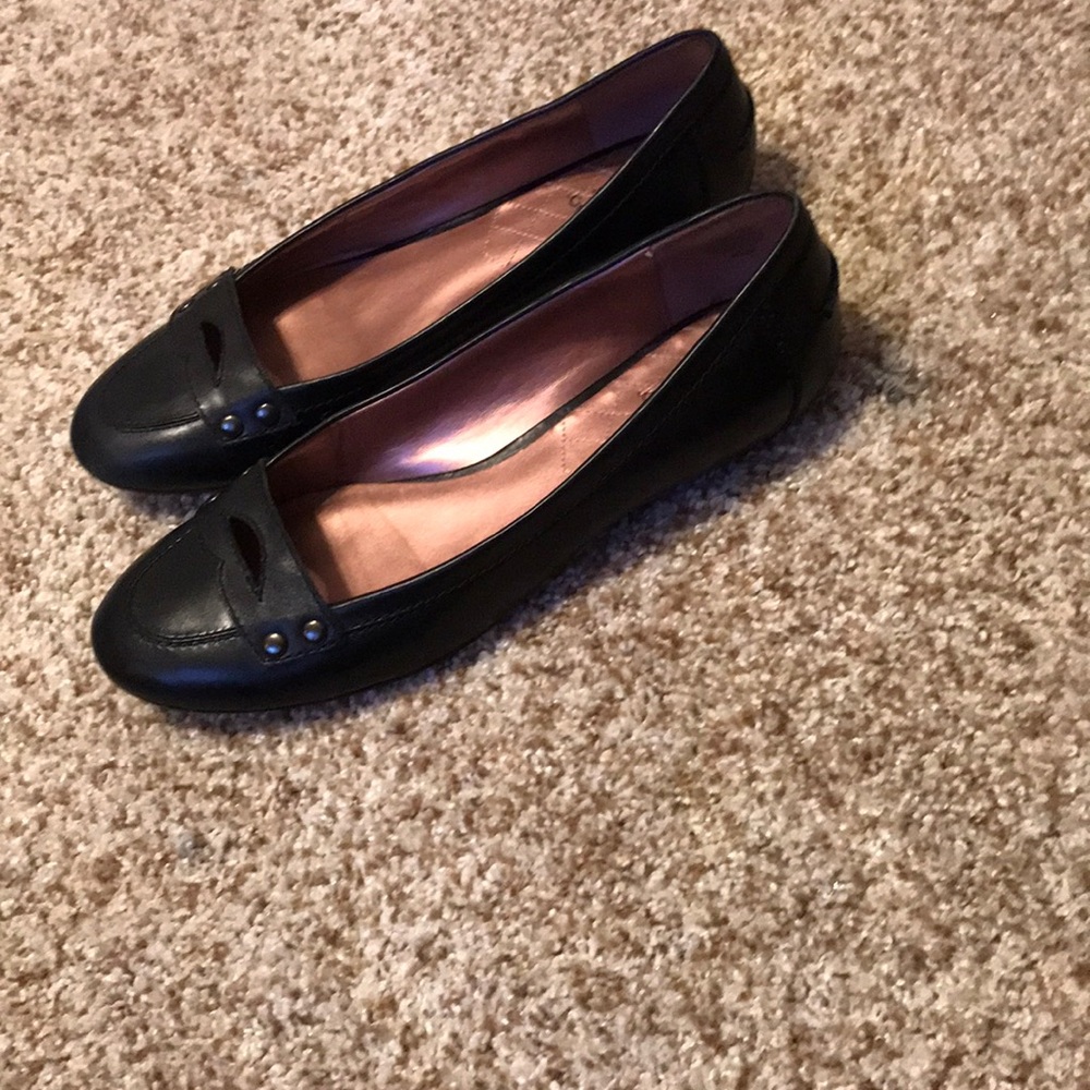 black formal flats